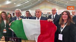 Tajani in India alla proclamazione cucina italiana patrimonio Unesco festeggia con il tricolore