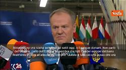 Il premier polacco Tusk prima del Consiglio Ue a Bruxelles: O soldi oggi o sangue domani