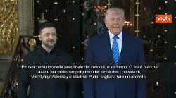 Trump riceve Zelensky a Mar-a-Lago: Sia lui che Putin vogliono un accordo