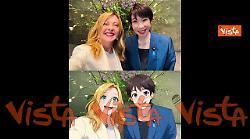 Selfie in stile manga per Meloni e Takaichi a Tokyo