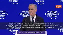 Premier Canada Carney a Davos: Medie potenze devono unirsi attorno al tavolo, o diventano men&ugrave;