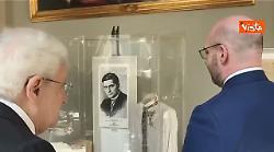 Fontana illustra a Mattarella la mostra antologica dedicata a Giovanni Amendola alla Camera