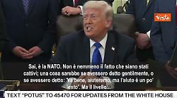 Trump: Valuto ritiro truppe dall'Italia, non hanno aiutato in Iran