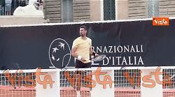 Djokovic a Piazzale Flaminio per allenamento in vista degli Internazionali di Roma