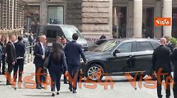 Rubio arriva a Palazzo Chigi per incontrare Meloni
