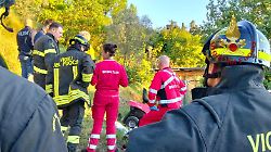 Intervento dei vigili del fuoco