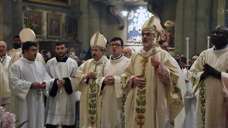 Madonna del Conforto con il cardinale Pizzaballa