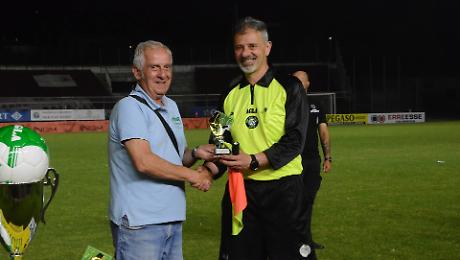 Moreno Fucci con Romano Grotti, a sinistra