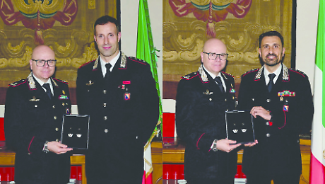 Carabinieri, Sarnacchiaro e Feola promossi al grado di Maggiore