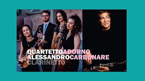 Terni, la stagione della Filarmonica Umbra d&agrave; "Fiato alle corde": al Secci arrivano il clarinettista Alessandro Carbonare e il pluripremiato Quartetto Adorno