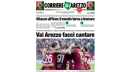 Arezzo - Ravenna, otto pagine speciali. Il Corriere venduto anche allo stadio