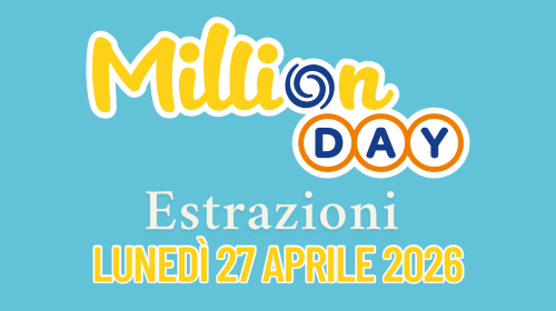 Million Day e Million Day Extra, le estrazioni di oggi luned&igrave; 27 aprile: i numeri vincenti