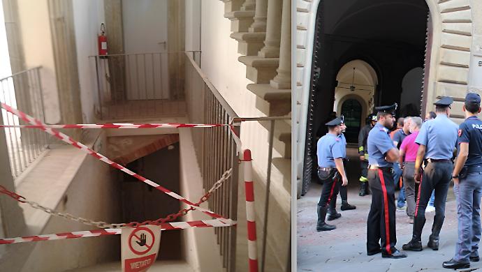 Tragedia all'Archivio di Stato