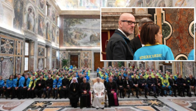 Papa Leone XIV e l'esortazione alle Misericordie. Un incontro speciale. C'erano anche le famiglie dei volontari morti nell'incidente in A1