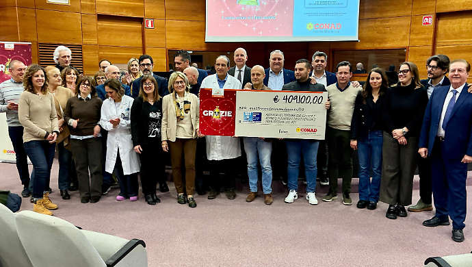Raccolti 409 mila euro per i reparti pediatrici degli ospedali della Asl Tse: iniziativa di Conad Nord Ovest
