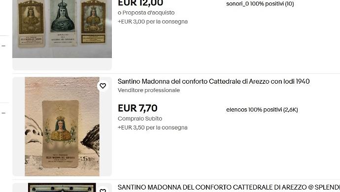 I santini in vendita