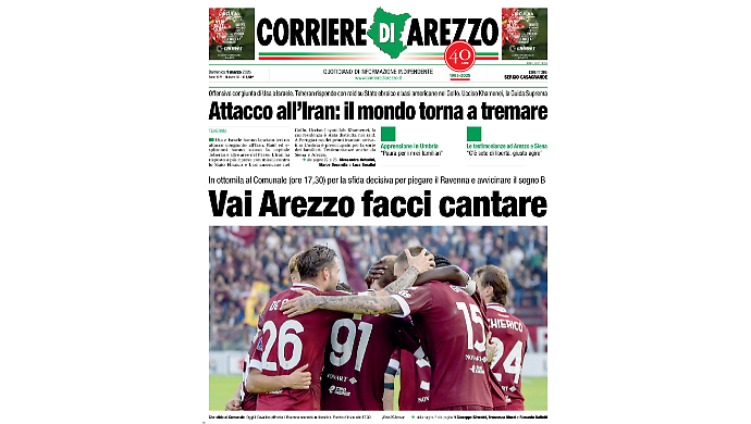 Arezzo - Ravenna, otto pagine speciali. Il Corriere venduto anche allo stadio