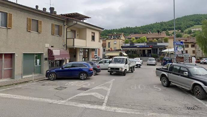 Piazza Europa a Pieve Santo Stefano
