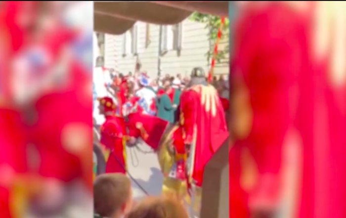 Giostra, scontri nel corteo