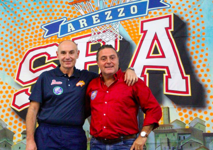 Vezzosi e il presidente Castelli