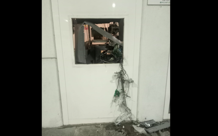 Il bancomat esploso