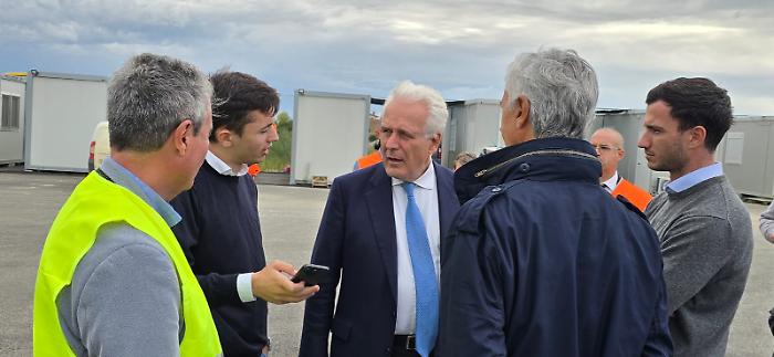 Giani al cantiere di Camucia