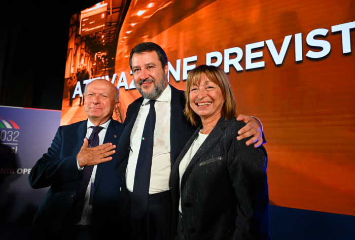 Salvini, Tesei e Melasecche