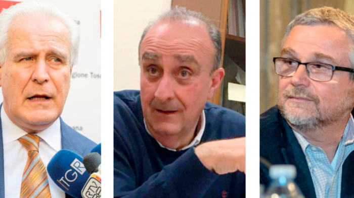 Eugenio Giani, Antonio D'Urso, Simone Bezzini