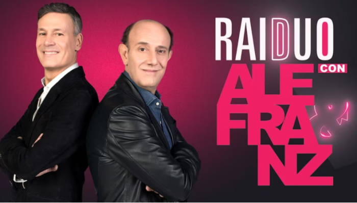 Raiduo con Ale&Franz stasera in tv luned&igrave; 16 dicembre su Rai 2: ospiti e anticipazioni del programma comico 