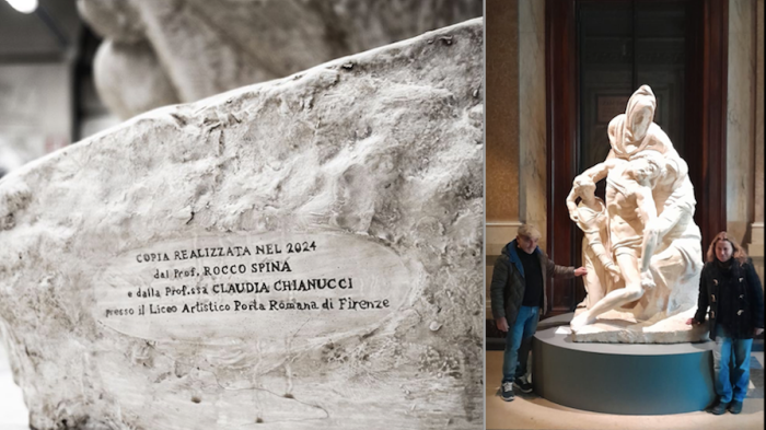 La copia della Pietà Bandini