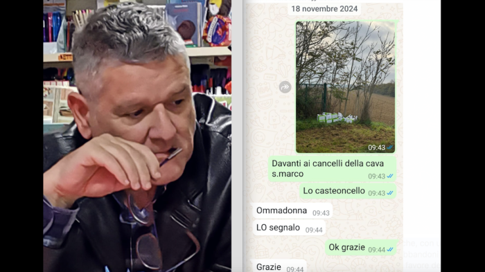 Brandi: "Le bottiglie abbandonate trovate dal sindaco? Io le ho segnalate al Comune il 18 novembre."