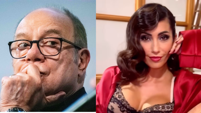 Carlo Verdone e Federica Nargi