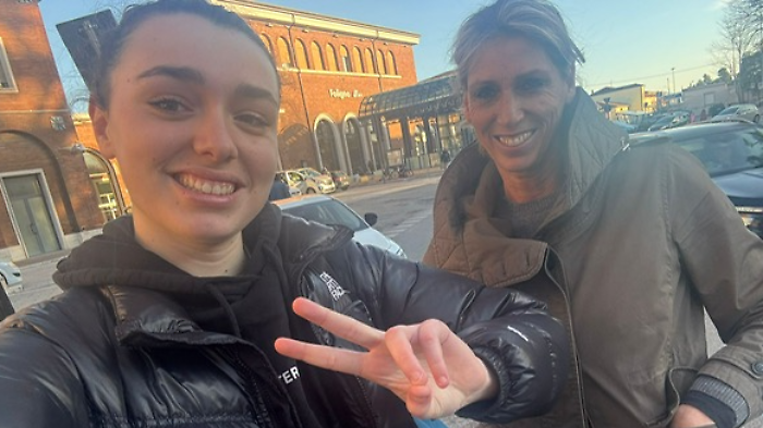 L'assessore Stefania Franceschini e la figlia Ludovica