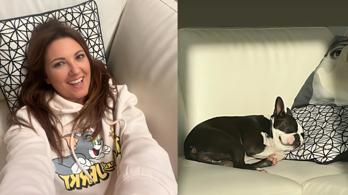 Giovanna Civitillo decide di non rispondere agli haters e pubblica la foto della sua cagnolina Kira sul divano: scopri i benefici della pet therapy