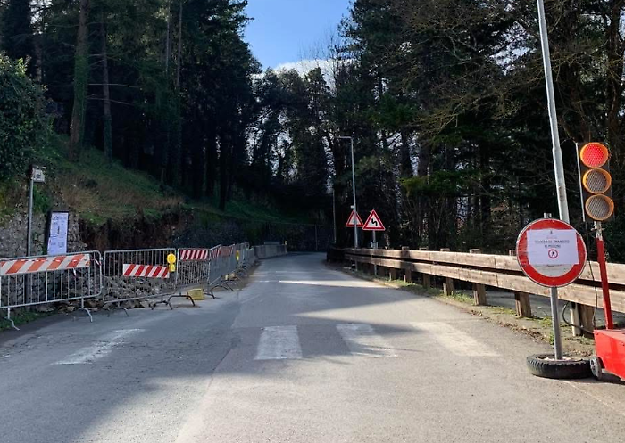 Muro crollato a Bibbiena
