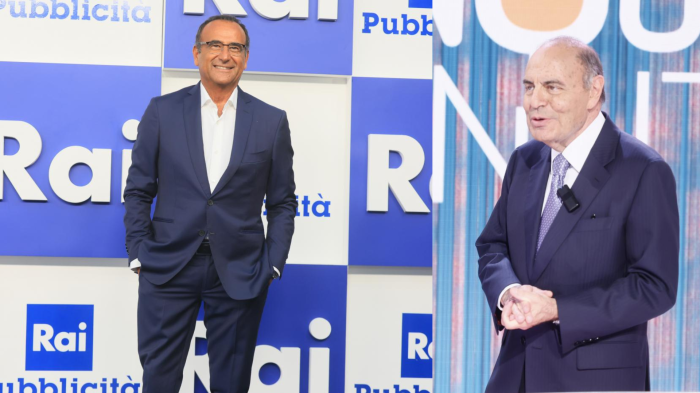 Carlo Conti ospite a Cinque minuti da Bruno Vespa. Nuovo annuncio in arrivo su Sanremo 2025? 