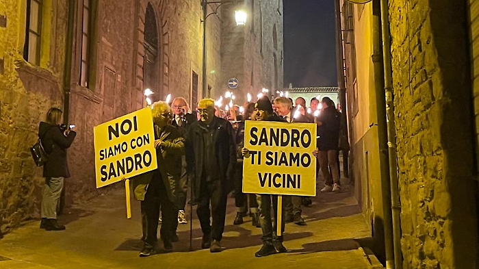 Fiaccolata in centro