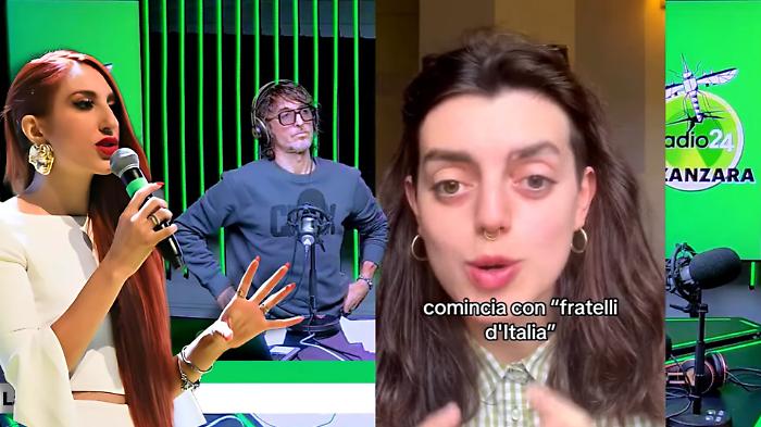 Polemica sull'Inno d'Italia, dopo Francamente lo scontro tra Cruciani e Francesca Bubba a La Zanzara