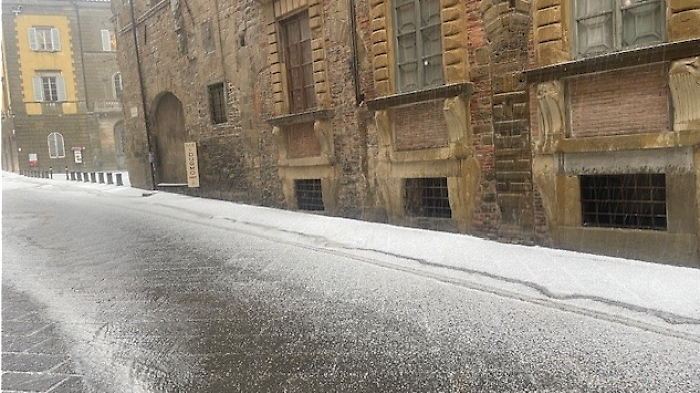 Grandine ad Arezzo