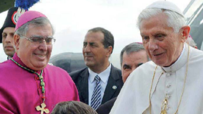 Riccardo Fontana con Ratzinger
