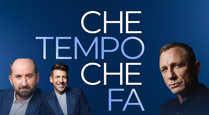 Che tempo che fa stasera in tv domenica 30 marzo su Nove: in studio Daniel Craig, Antonio Albanese e Francesco Gabbani
