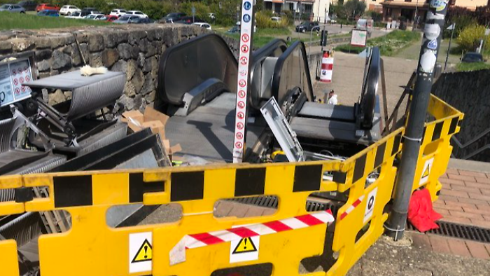Lavori alle scale mobili