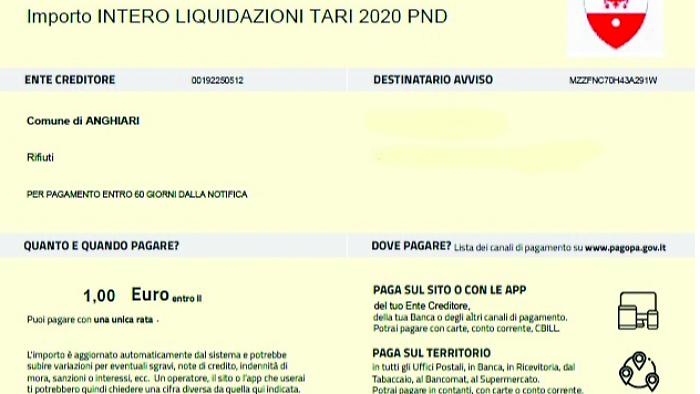 La sanzione di 1 euro