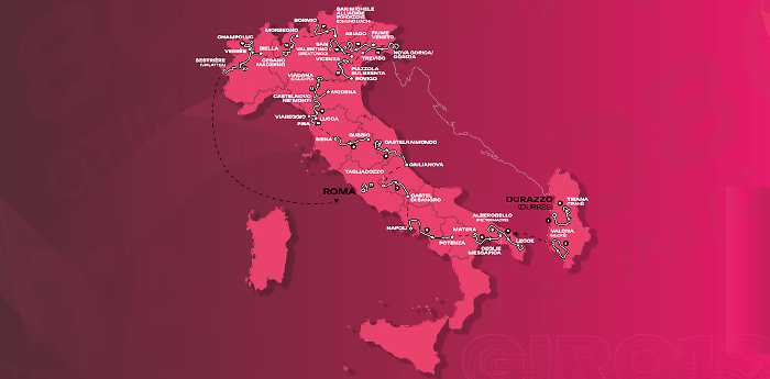 Giro d'Italia al via il 9 maggio, la data e gli orari della tappa che passa dalla Valdichiana e promette spettacolo