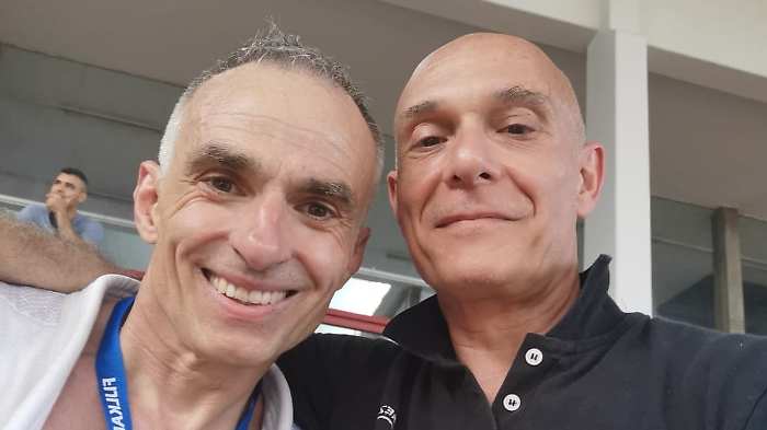 Massimo Meacci con coach Roberto