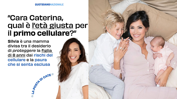 La conduttrice de La Volta Buona torna con La posta di Cate e risponde alla mamma Silvia: "No ai cellulari ai bambini, Non cedete"