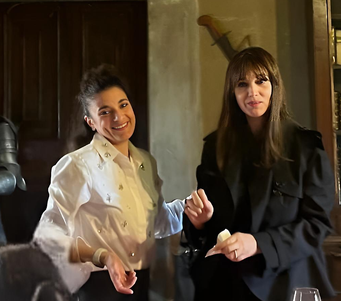 Monica Bellucci con Simona Nunzi