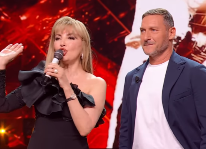 Milly Carlucci e Francesco Totti
