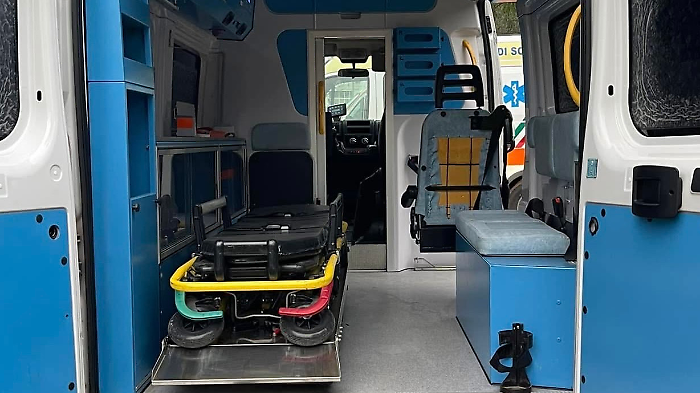 Intervento dell'ambulanza a Capalbio