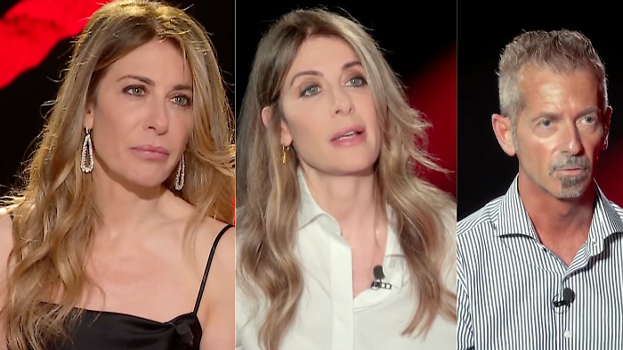 Francesca Fagnani, la regina del total black, sceglie una camicia bianca per l'intervista a Massimo Bossetti: scopri il significato della comunicazione dei colori 